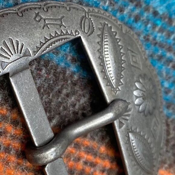 RRL Double RL Silver-tone Brass Concho Buckle - Picture 8 of 16